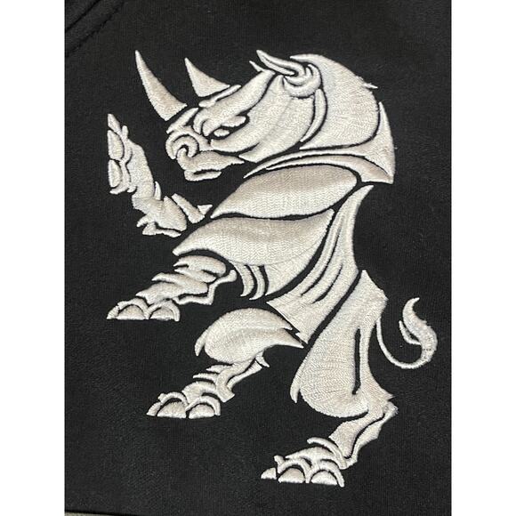 Ecko Unltd Track Jacket Mens 3XL Black Embroidered Full Zip Hip Hop Streetwear - Picture 7 of 11